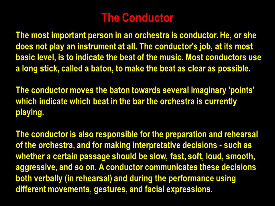 What is a conductor's stick called?